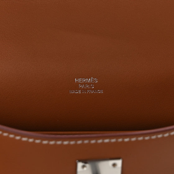 HERMES Swift Kelly Pochette Clutch Gold