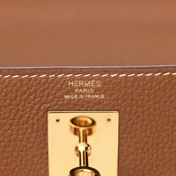 HERMES Togo Kelly Retourne 28 Gold