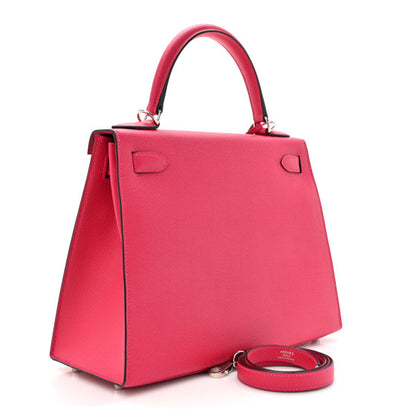 HERMES Epsom Verso Kelly Sellier 28 Framboise Prune