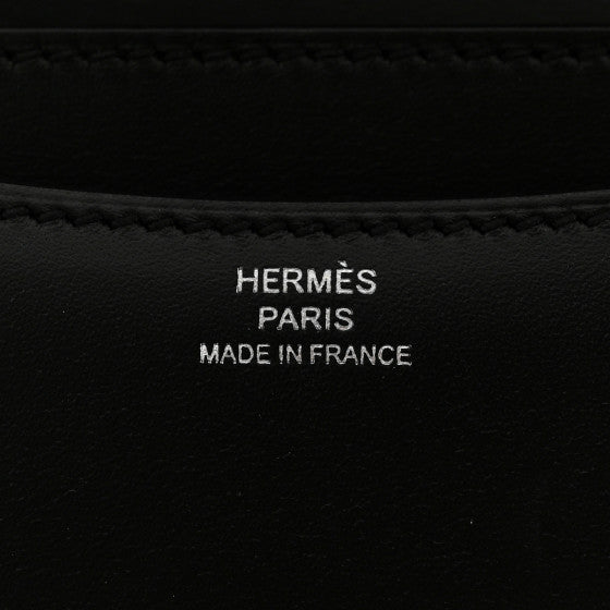 HERMES Veau Monsieur Optique Enamel Constance 18 Black