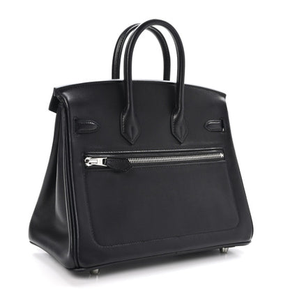 HERMES Veau Volupto Rock Birkin 25 Black