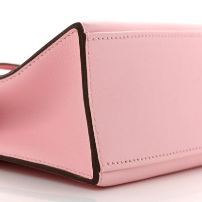 HERMES Swift Kelly Pochette Clutch Rose Sakura