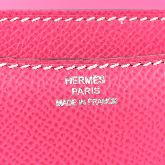 HERMES Epsom Constance 18 Rose Tyrien