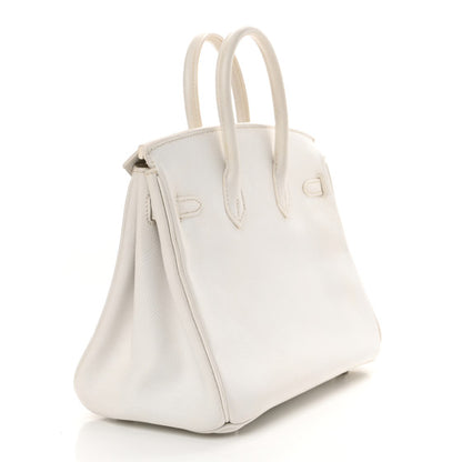 HERMES Epsom Birkin 25 White