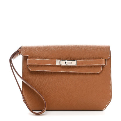 HERMES Togo Kelly Depeches 25 Gold