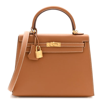 HERMES Epsom Kelly Sellier 25 Gold