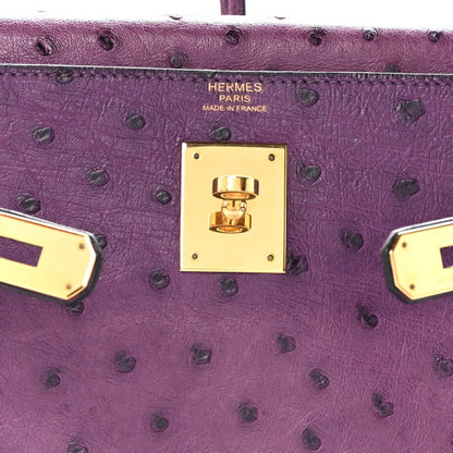 HERMES Ostrich Kelly Retourne 32