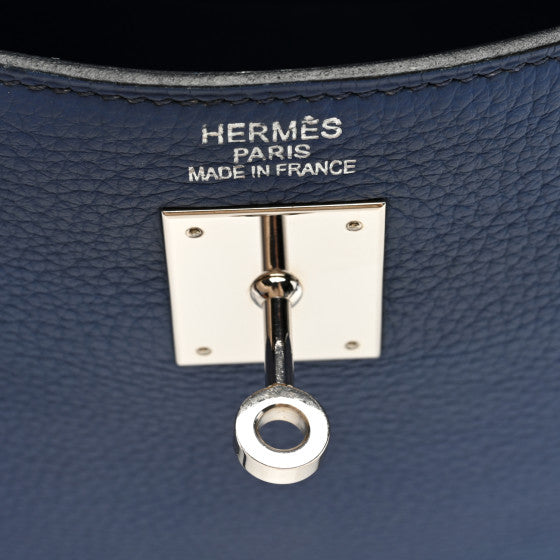 HERMES Togo Kelly Retourne 35 Bleu Brighton