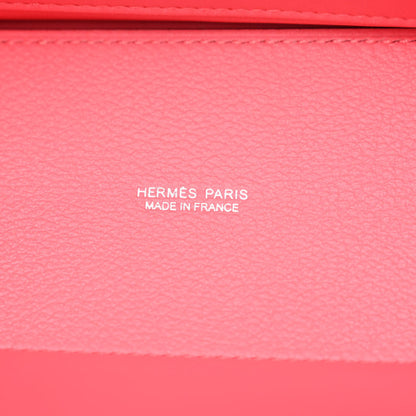 HERMES Evercolor Kelly Danse II Belt Bag Rose Azalee