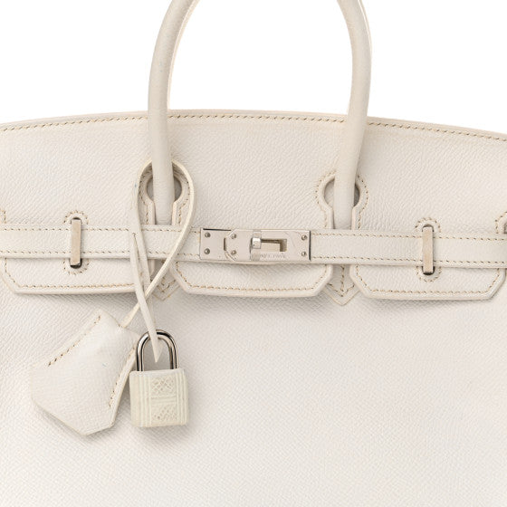 HERMES Epsom Birkin 25 White