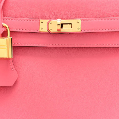 HERMES Swift Kelly Retourne 25 Rose Azalee