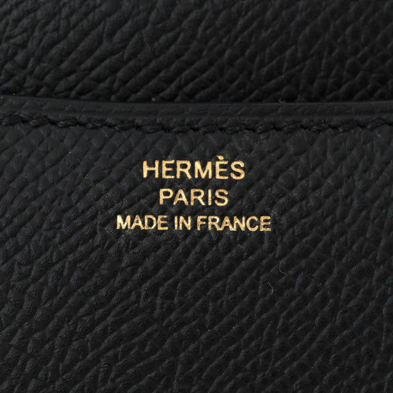 HERMES Epsom Constance 18 Black