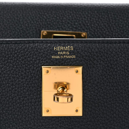 HERMES Togo Kelly Retourne 28 Black