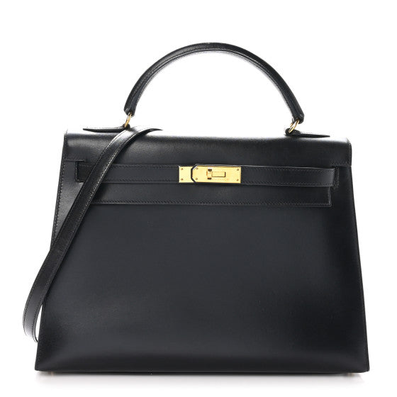 HERMES Box Kelly Sellier 32 Black