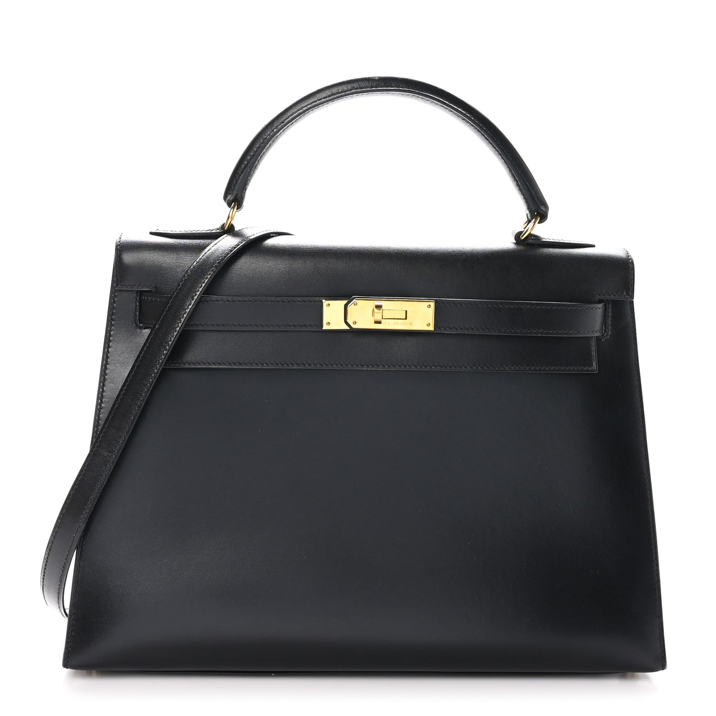 HERMES Box Kelly Sellier 32 Black