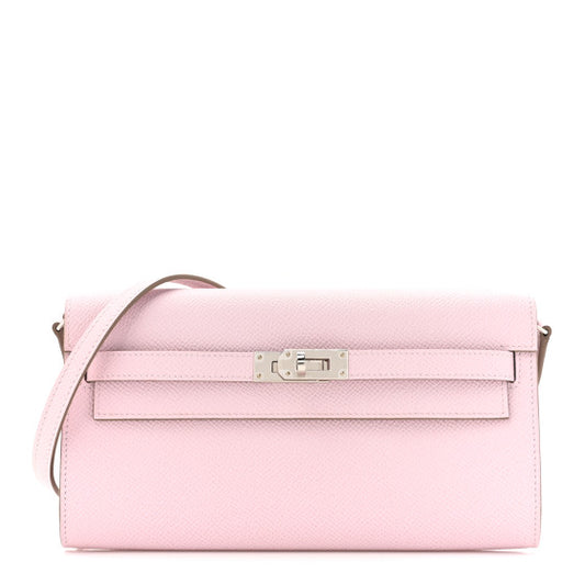 HERMES Epsom Kelly To Go Wallet Mauve Pale