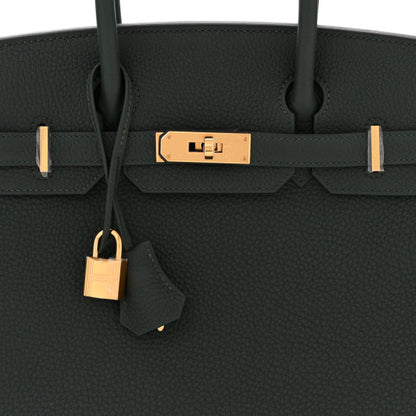 HERMES Togo Birkin 30 Vert Fonce