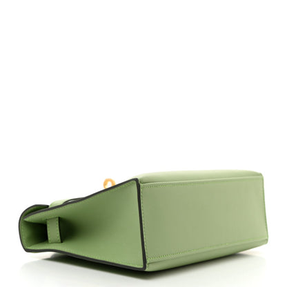 HERMES Swift Kelly Pochette Clutch Vert Criquet