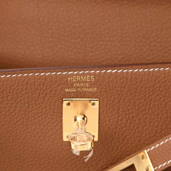 HERMES Togo Kelly Retourne 25 Gold