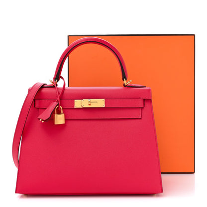 HERMES Epsom Kelly Sellier 28 Rose Extreme