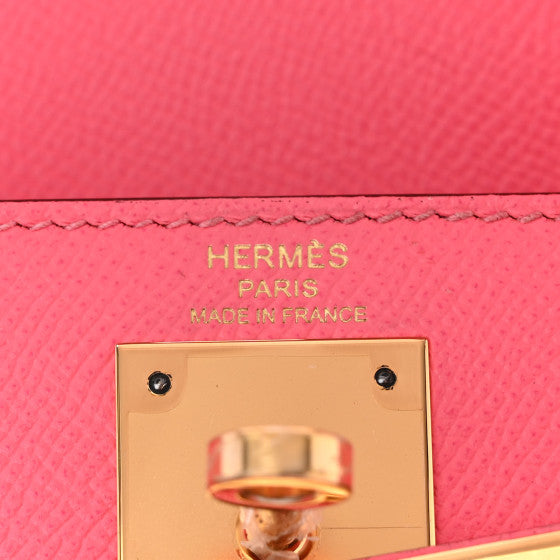 HERMES Epsom Kelly Sellier 28 Rose Azalee