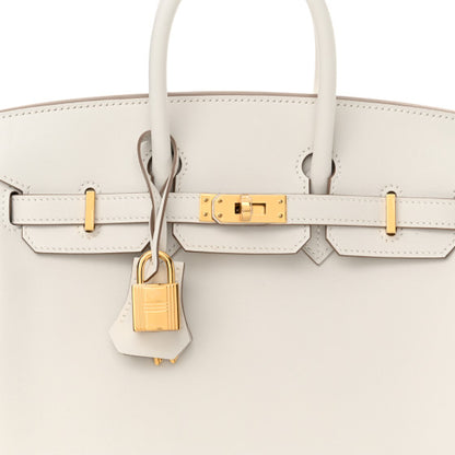 HERMES Swift Birkin 25 Gris Pale