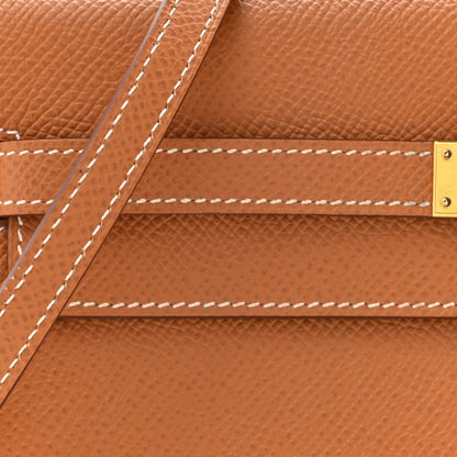 HERMES Epsom Kelly Wallet To Go Gold