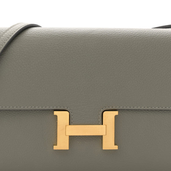 HERMES Epsom Constance Long To Go Wallet Gris Meyer