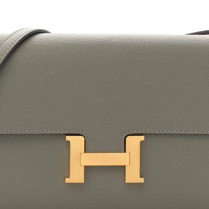 HERMES Epsom Constance Long To Go Wallet Gris Meyer