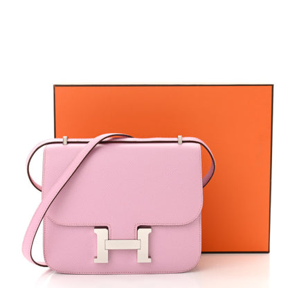 HERMES Epsom Constance 18 Mauve Sylvestre