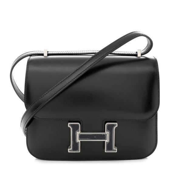 HERMES Box Aventurine Constance 18 Black