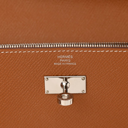 HERMES Epsom Kelly Longue Wallet Gold