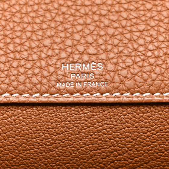 HERMES Togo Kelly Depeches 25 Gold