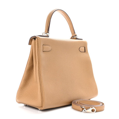 HERMES Togo Kelly Retourne 28 Biscuit