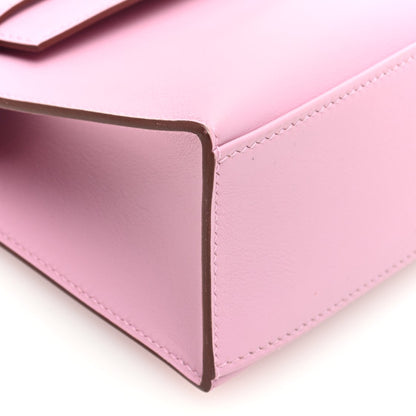 HERMES Swift Kelly Pochette Clutch Mauve Sylvestre