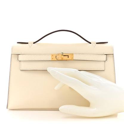 HERMES Swift Kelly Pochette Clutch Nata