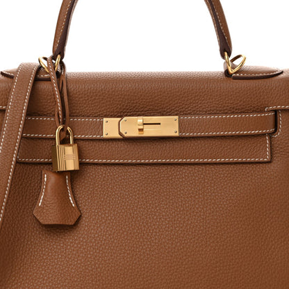 HERMES Togo Kelly Retourne 28 Gold