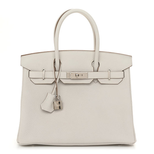 HERMES Togo Birkin 30 Gris Pale