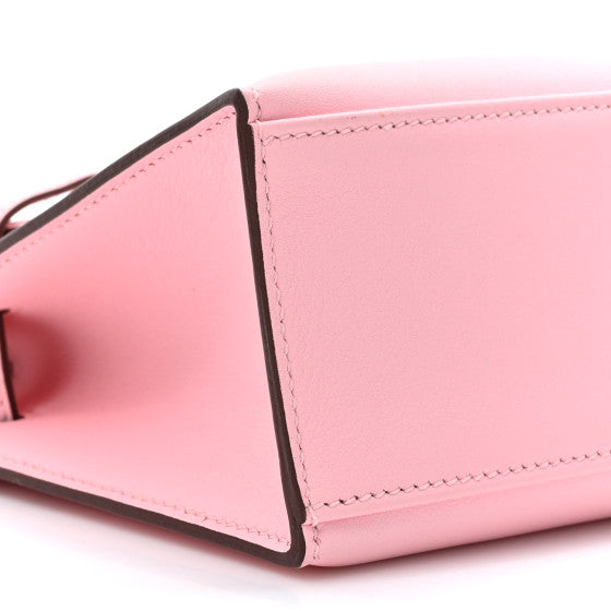 HERMES Swift Kelly Pochette Clutch Rose Sakura