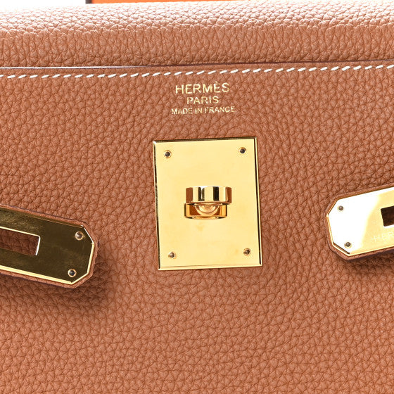 HERMES Togo Kelly Retourne 32 Gold