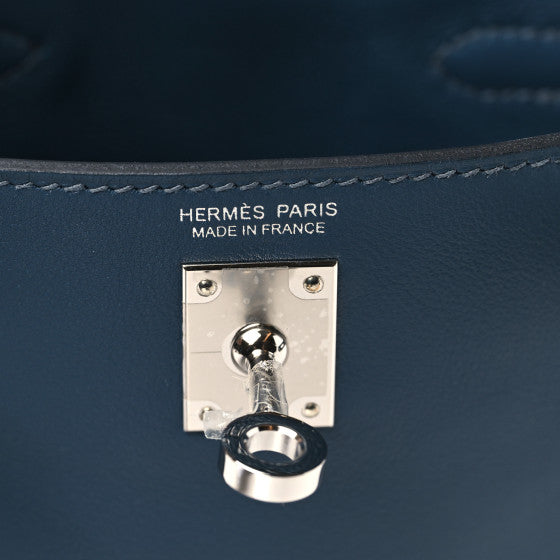 HERMES Swift Kelly Jump Backpack Bleu de Prusse