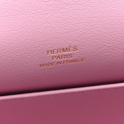 HERMES Swift Kelly Pochette Clutch Mauve Sylvestre