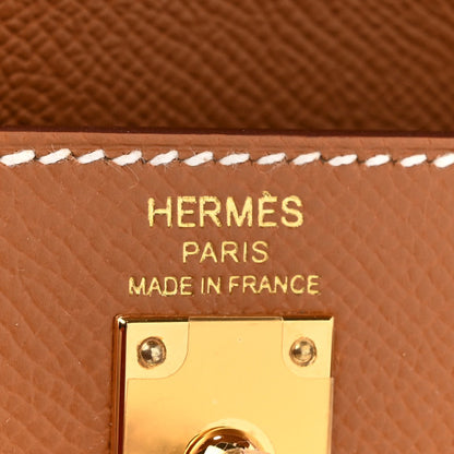 HERMES Epsom Kelly Sellier 25 Gold