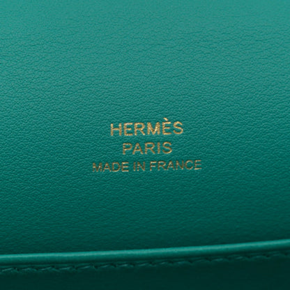 HERMES Swift Kelly Pochette Clutch Vert Verone