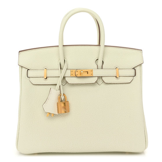 HERMES Togo Birkin 25 Mushroom