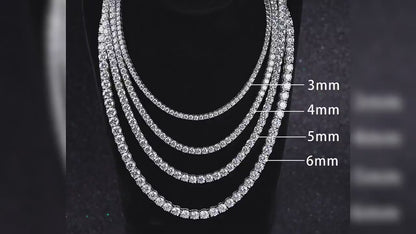 18K DiamondTennis Necklace