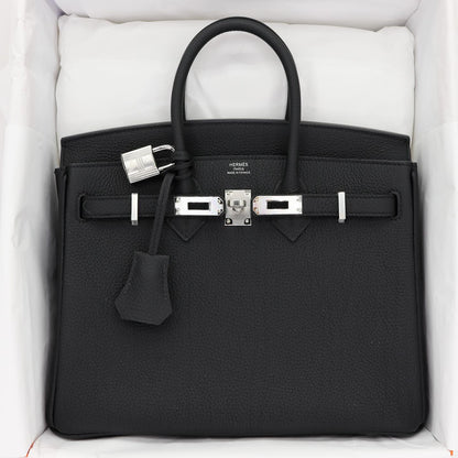 🖤 Hermès Handbag || 30cm Birkin Black Togo Leather || Palladium Hardware