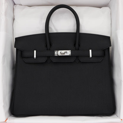 🖤 Hermès Handbag || 30cm Birkin Black Togo Leather || Palladium Hardware