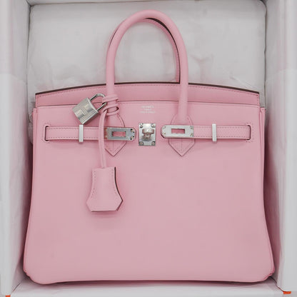 🌸 Hermès Handbag ||30 cm Birkin Rose Sakura Swift Leather || Palladium Hardware