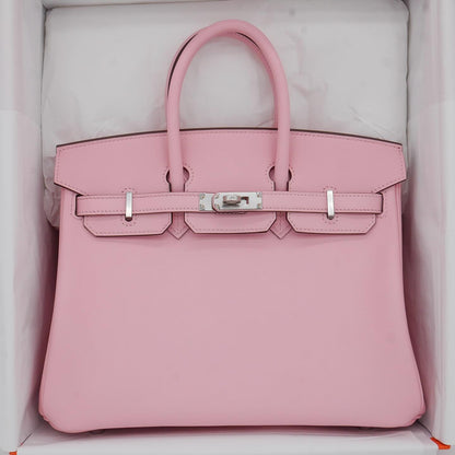 🌸 Hermès Handbag ||30 cm Birkin Rose Sakura Swift Leather || Palladium Hardware